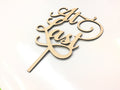 Custom / Personalized Laser Cut Cake Toppers - weddings, birthdays, baby showers, events, wood or acrylic, silhouettes, names, phrases