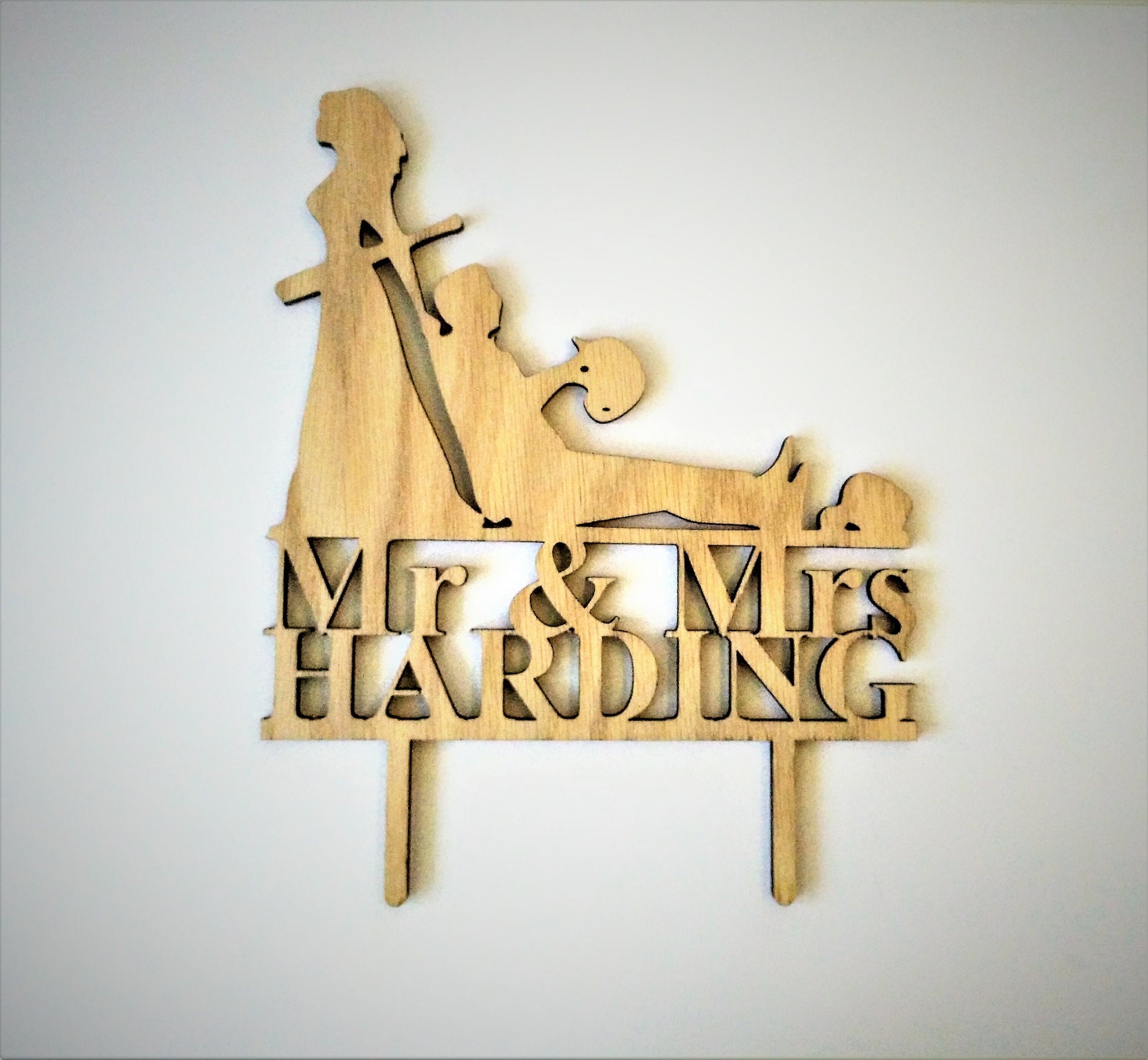 Custom / Personalized Laser Cut Cake Toppers - weddings, birthdays, baby showers, events, wood or acrylic, silhouettes, names, phrases