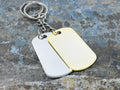 Custom Engraved Aluminum Keychain - Unique Gift, Custom Phrase, Personalized Laser Engraved / Marked Dog Tag, Personalized For Him / Her