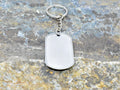 Custom Engraved Aluminum Keychain - Unique Gift, Custom Phrase, Personalized Laser Engraved / Marked Dog Tag, Personalized For Him / Her