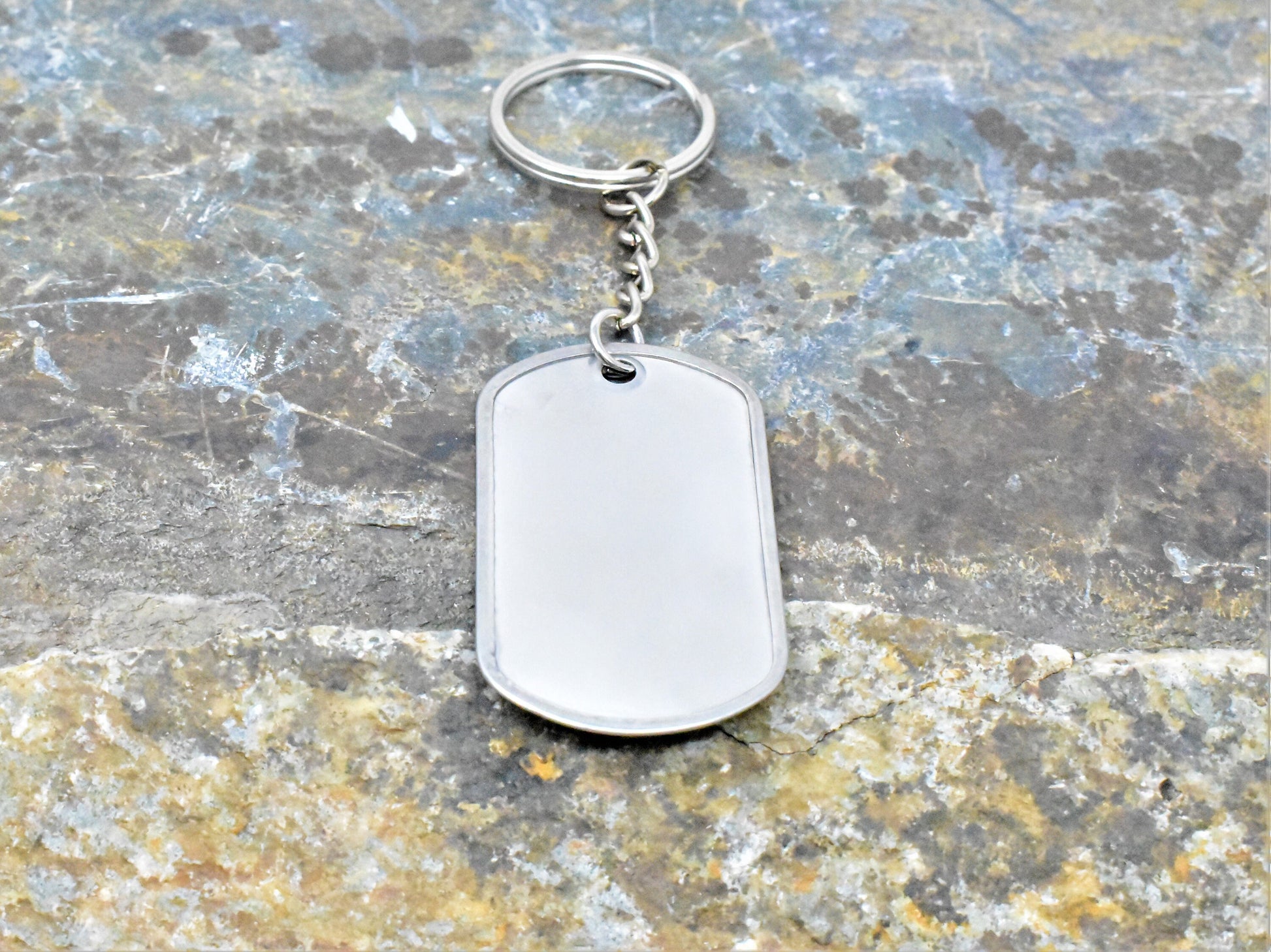 Custom Engraved Aluminum Keychain - Unique Gift, Custom Phrase, Personalized Laser Engraved / Marked Dog Tag, Personalized For Him / Her