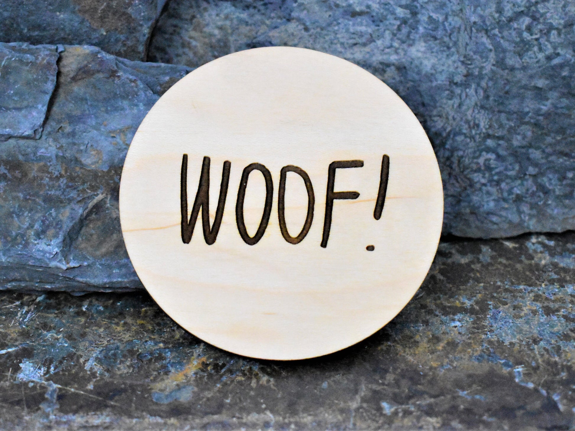 Wooden Engraved Dog Coaster Set - perfect for pet or animal lovers , rustic drink coasters, unique gift for him / her, dog mom / dad