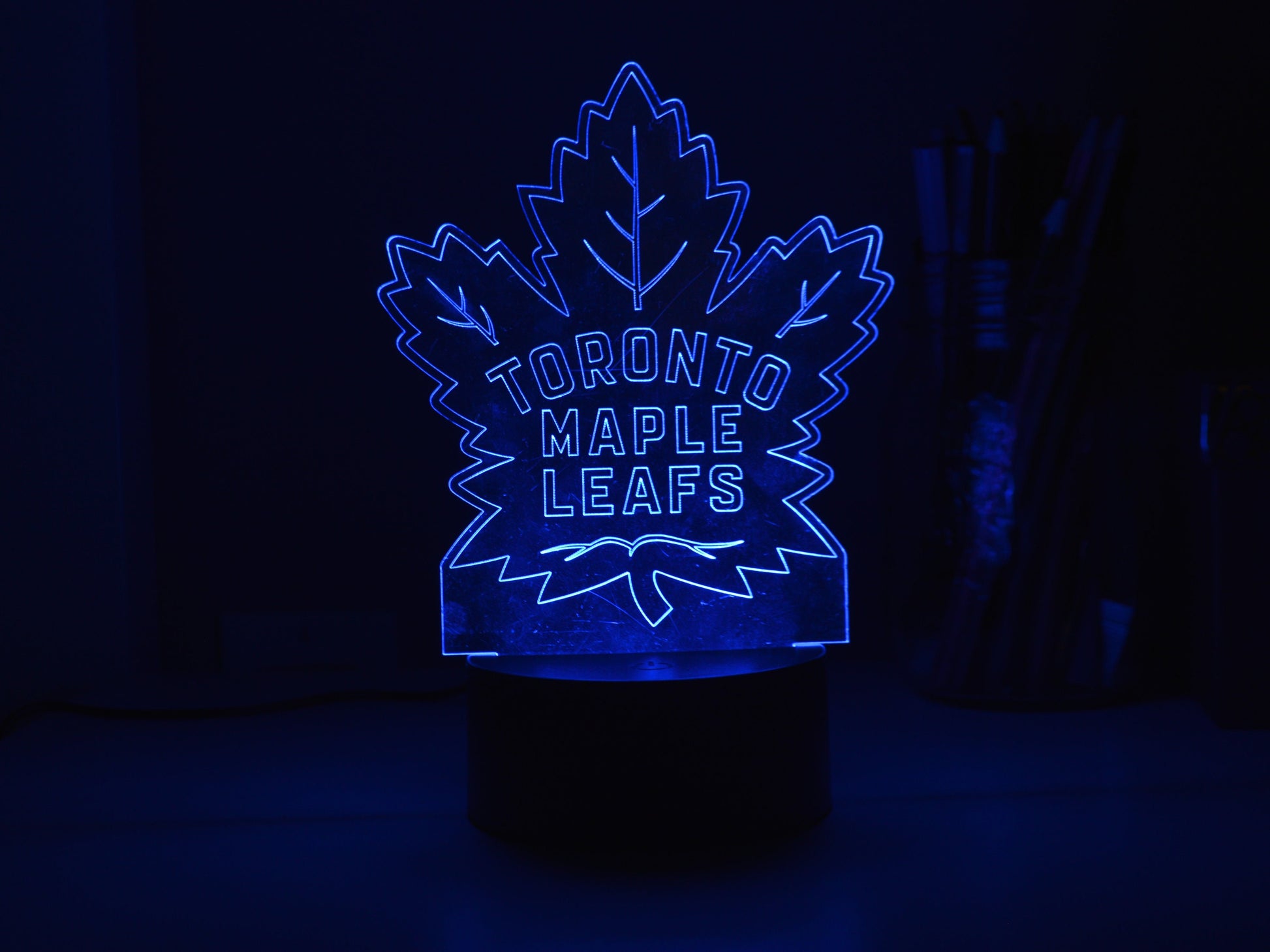 Custom Edge Lit Lamp | Fandom Lamps | Sport Team Lamps | E-Sport Lamps | Gaming Set-ups | Den Décor