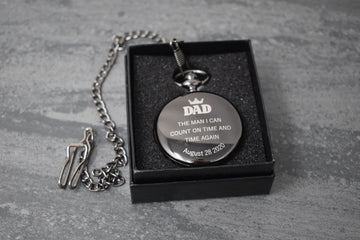 Personalized Pocket Watch - Mother's day gift, unique gift for dad, personalized watch gift, Graduation gift, custom engraving