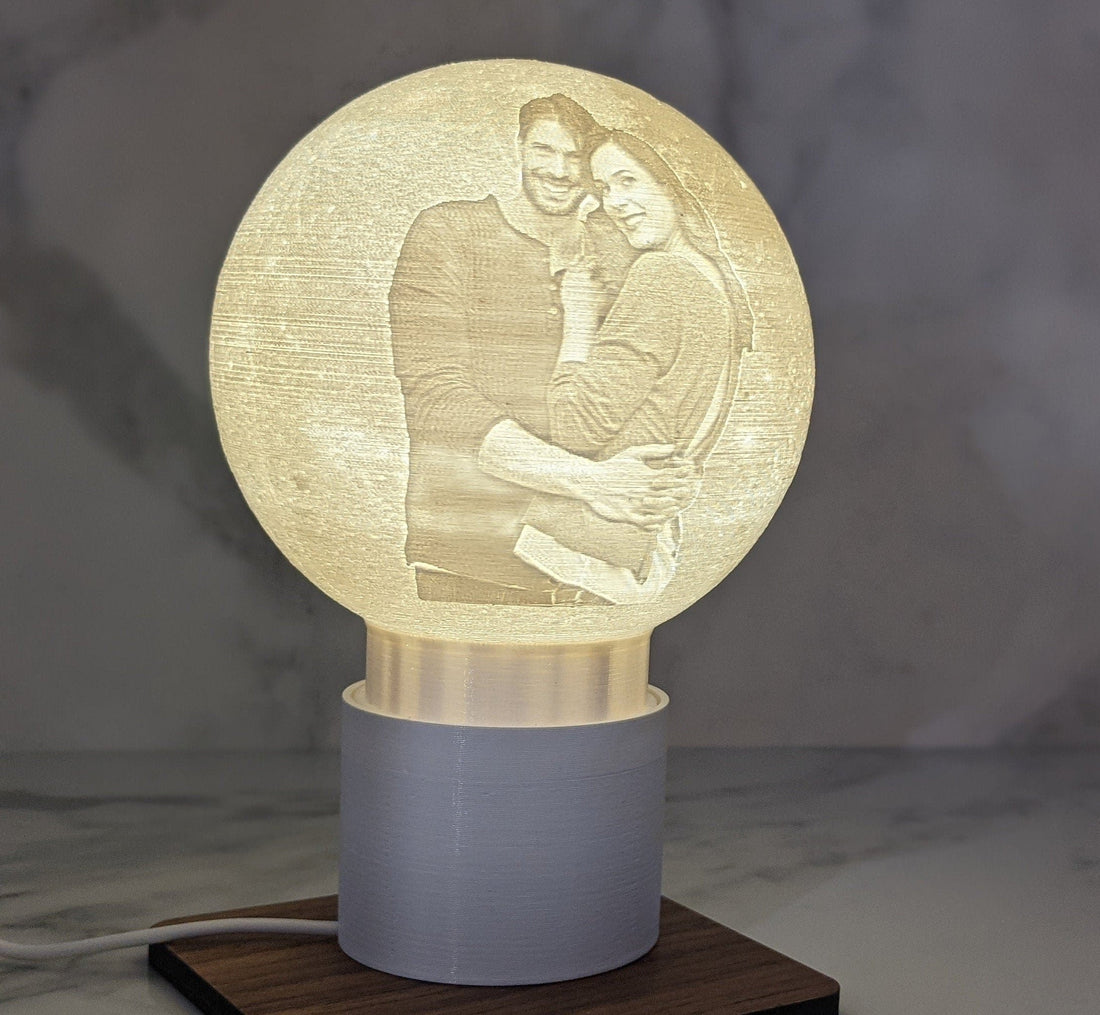 Custom Moon Lamp , RGB with remote USB power lamp , gift for him / her desk décor , Valentine's Day , Anniversary Gift , unique gift