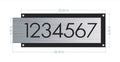 Custom House Number Civic Address Sign - modern / contemporary presentation & design, stylish fonts, unique personalized housewarming gift